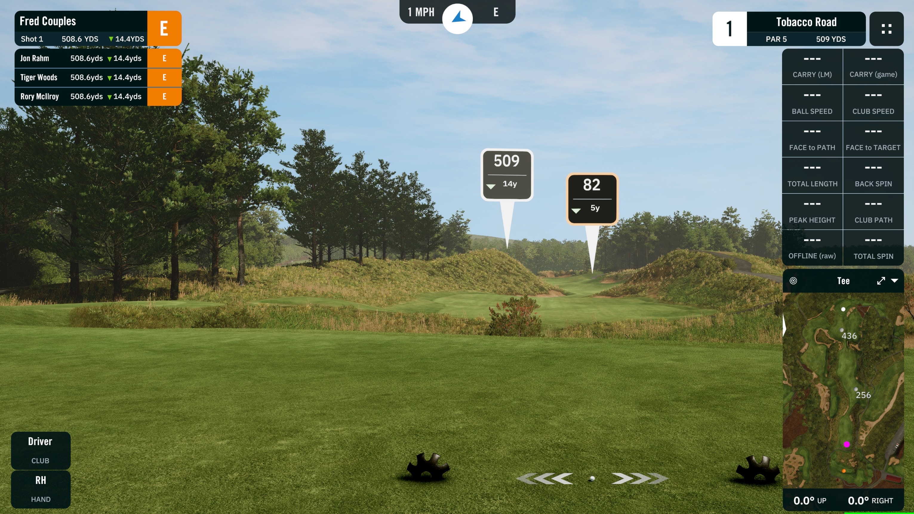 Tobacco Road golf scramble on the simulator at SwingLAB